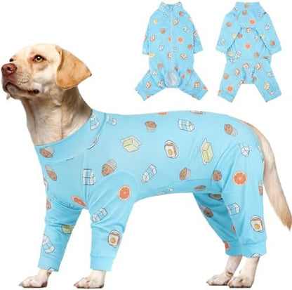 Kuoser Dog Recovery Suit, Anti-Licking Pajamas for Wounds