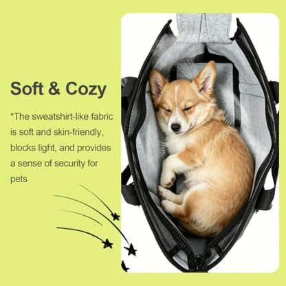 Ownpets Small Dog Pet Purse Carrier for Travel Vet Shopping, Up to14 lbs