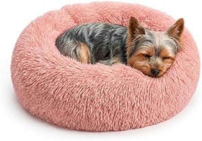 Calming Donut Small Dog Bed for Chihuahua Yorkie Maltese Shih Tzu