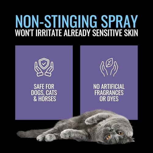 NOVEHA 1% Hydrocortisone Spray for Dogs, Cats, Horses – (3 x 120mL)