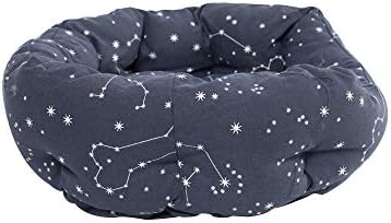 Fringe Studio Pet Bed, Celestial Round Cuddler, 20 x 19 x 8 inches (203002), Small