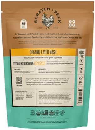 Scratch and Peck Feeds | Layer Mash for Chickens & Ducks | 10 lb Pouch