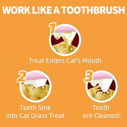 Just Try Cat Grass Treats with Cranberry & Pumpkin, 36 oz