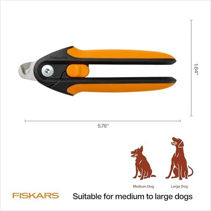 Fiskars Pet Large Nail Clippers, Cat and Dog Trimmers for Grooming, 5.75"