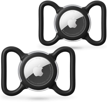 Waterproof AirTag Holder for Dog Collar, Soft Slide-On Dog AirTag Holder