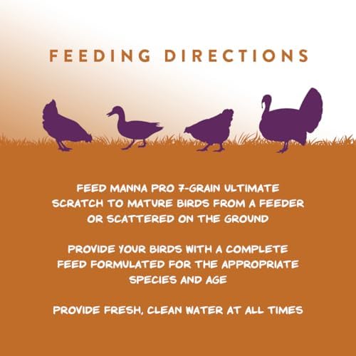 Manna Pro 7-Grain Ultimate Chicken Scratch Treat, Non-GMO, 10 lb Bag