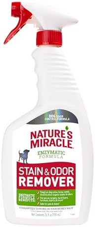 Nature’s Miracle Dog Stain & Odor Remover, Enzymatic Cleaner, 24 oz
