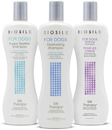 BioSilk for Dogs Puppy Tearless Shampoo, 12 Fl Oz, 6-Pack