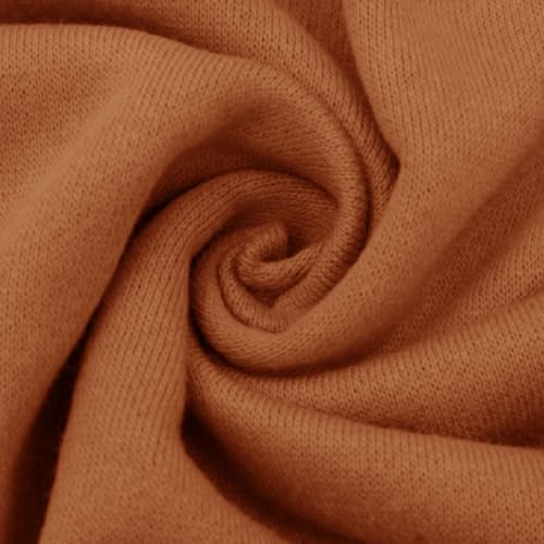65" Wide 100% Cotton Fleece Fabric by The Yard - 280 GSM, Medium Weight, 2-Way Stretch, Soft & Breathable for Apparel, Jackets, Costumes, Home Decor & Crafts