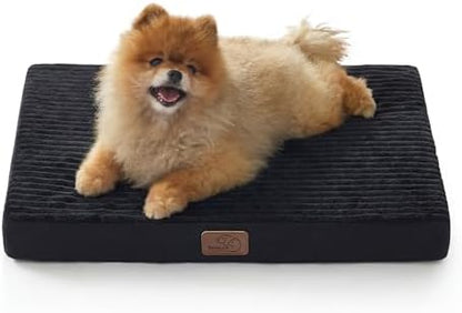 Bedsure ComfyFleece Small Dog Bed with Washable Cover, 23x17 Cat Puppy Bed
