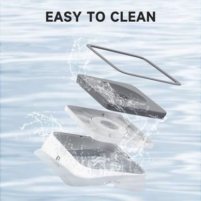 ELS PET Grey 70oz 2L No Spill Dog Cat Bowl Carbon Filter Water Dispenser