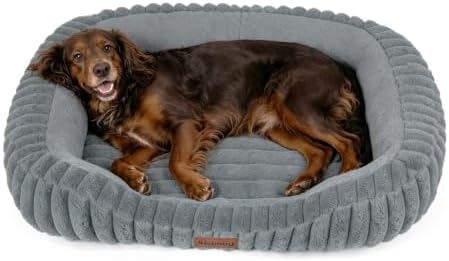 Orthopedic Dog Bed, Memory Foam Bolster Bed for Large Sized Dog