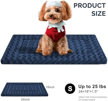 Dog Bed Mat - Crate Pad - Reversible Mat for Pet Comfort - Soft Bed Crate Pads with Dual-Sided Design for All Seasons - Durable, Machine Washable Mat for Travel and Home