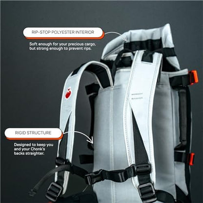 Little Chonk Maxine One Dog Backpack Carrier for Medium Dogs (Black)