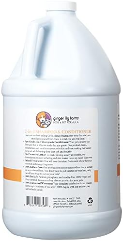 Ginger Lily Farms 1 gal Formula 2-in-1 Shampoo & Conditioner, Coco Mango
