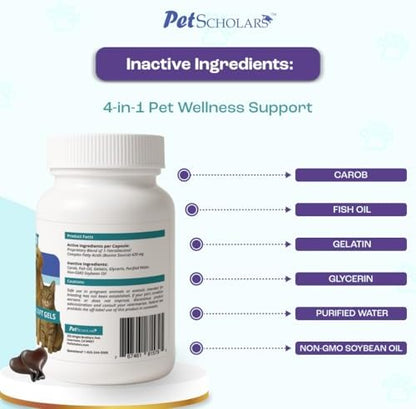 1TDC Dental & Joint Health Softgel Supplement for Dogs & Cats, Supports Oral Health, Stamina, Mobility, Muscle Strength & Recovery, Maintains Skin & Coat Health of Pets (120 Soft Gels)