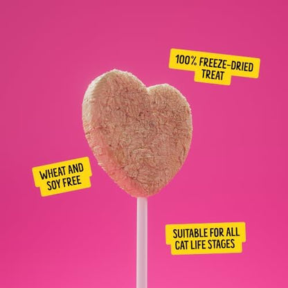 Bonkers Purrpops Freeze-Dried Chicken Flavored Lollipop Treats for Cats, 15 Pack
