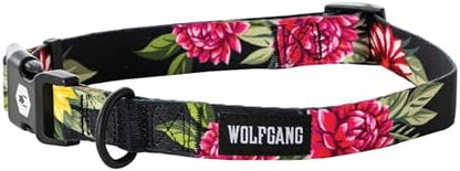 Wolfgang Wide Venture Dog Collar Darkfloral Print X-Large