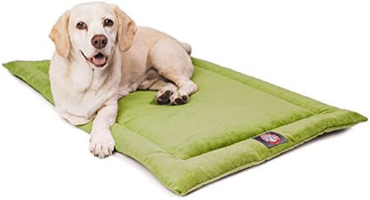 Majestic Pet Dog Crate Mat - Machine Washable Soft Plush Pet Bed Pad for Crates & Kennels | USA Crafted | 30"x21" Villa Apple
