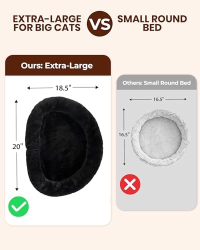 L&W BROS. Cat Desk Bed, 20.5"x18.5" Foldable Clamp-On Desk Cat Hammock for Large Cats, 50lb Capacity Space-Saving Desk Cat Perch with Washable Plush Fleece Cover for Gaming & Office Desk