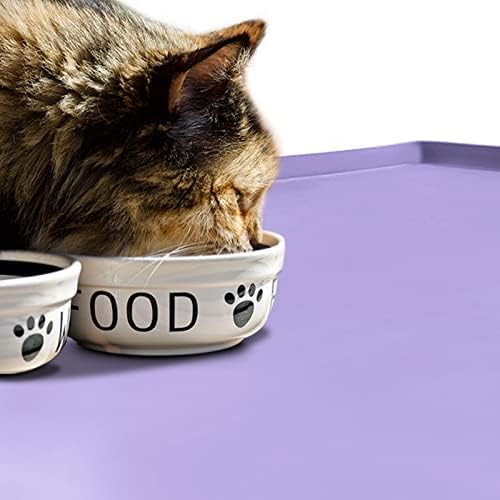 Silicone Dog Food Mat Waterproof Pet Feeding Tray for Large Dogs