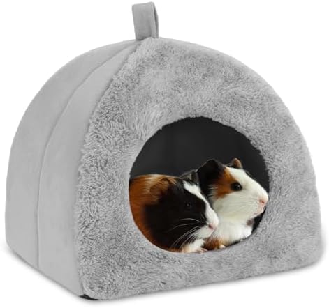 BWOGUE Guinea Pig Bed Hideout, Washable Hamster Cave for Small Animals