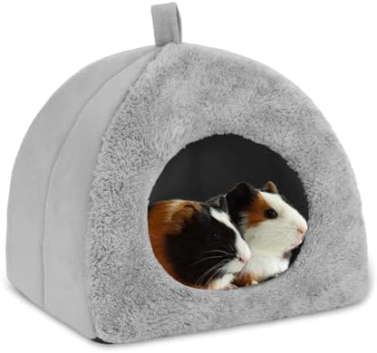 BWOGUE Guinea Pig Bed Hideout, Washable Hamster Cave for Small Animals