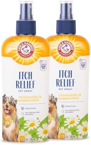 Arm & Hammer Dog Itch Relief Spray, Chamomile & Peppermint, 8 Fl Oz, 2-Pack