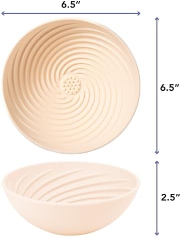 Wobbowl - Silicone Dog Freezer Bowl - Slow Feeder Bowl & Lick Mat (Almond)