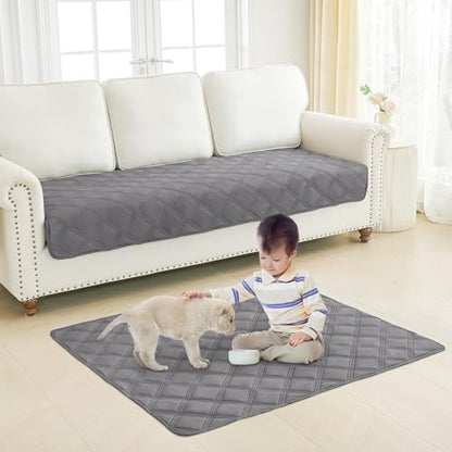 Smiry Waterproof Dog Bed Cover, Reversible Pet Blanket for Sofa Couch