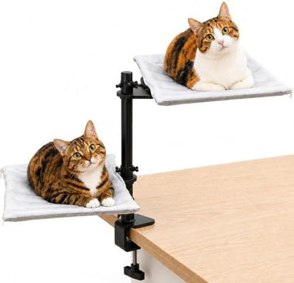 Binboov Double Cat Desk Bed, 360° Rotating & Adjustable