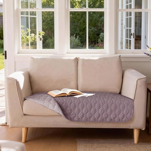 gogobunny Waterproof Loveseat Cover, Reversible Dog Cat Blanket for Couch