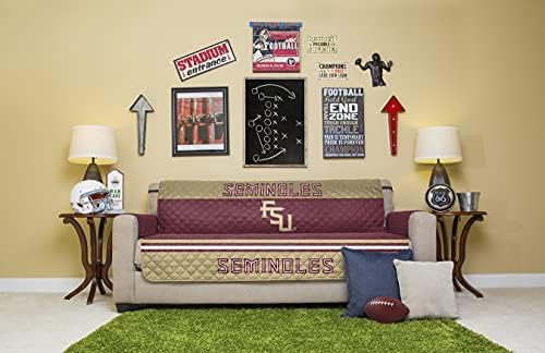 Pegasus Sports NCAA Microfiber Furniture Protector Cover with Elastic Straps