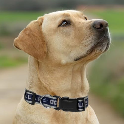Pets First NFL Dallas Cowboys Licensed PET COLLAR, Small - Heavy-Duty, Strong, and Durable Dog Collar. Available in 31 Football Teams and 4 Sizes