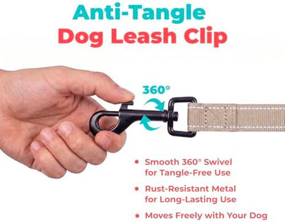 Best Pet Supplies Voyager Nylon Dog Leash - Khaki, Medium