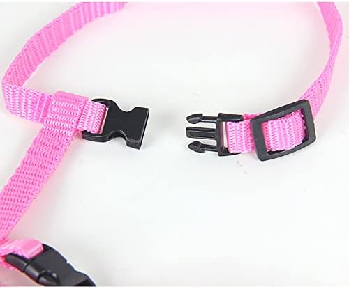 2 Pcs Adjustable Bunny Rabbit Harness with Leash Cat Puppy Walking Harness Leash Pet Harness Leash for Pigs Hamster Small Animals Pink and Light Blue