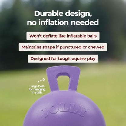 Horsemen's Pride 10 in Jolly Ball Horse Toy, Light Purple