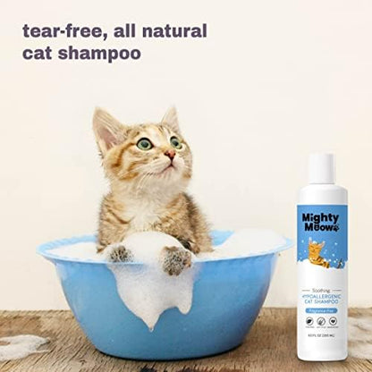 Soothing Hypoallergenic Cat Shampoo, Fragrance-Free, 9 fl oz