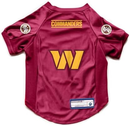Littlearth NFL Washington Commanders Stretch Pet Jersey, Team Color, Medium