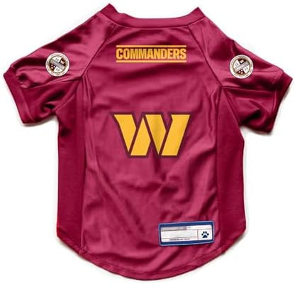 Littlearth NFL Washington Commanders Stretch Pet Jersey, Team Color, Medium