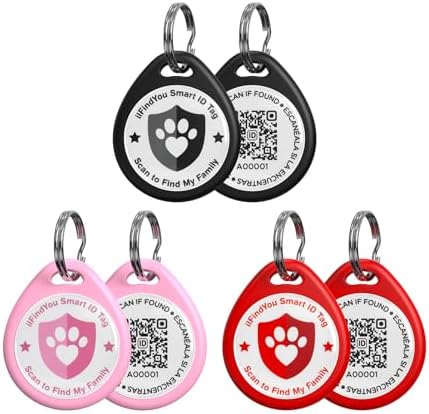 QR Code Cat Tags Personalized Small, Real-time Alerts, BKPKRE