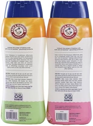 Arm & Hammer Dog Shampoo Combo Pack, Kiwi and Cucumber Mint Scent, 20 Fl Oz