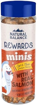 Natural Balance Rewards Minis, Training Treats for Dogs, Salmon, 5.3 oz