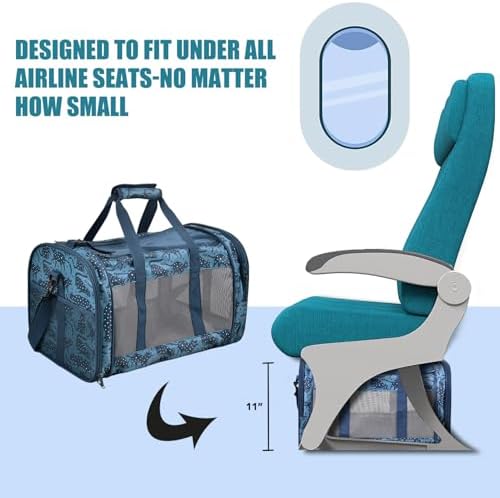 Soft-Sided Kennel Pet Carrier, Airline Approved Travel Handbag