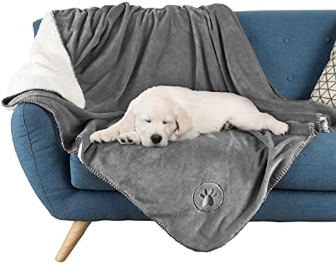 PETMAKER Waterproof Pet Blanket, Gray, 50” x 60”