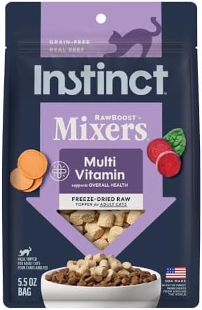 Instinct Freeze Dried Mixers, Cat Food Toppers, Multivitamin Adults, 5.5 oz