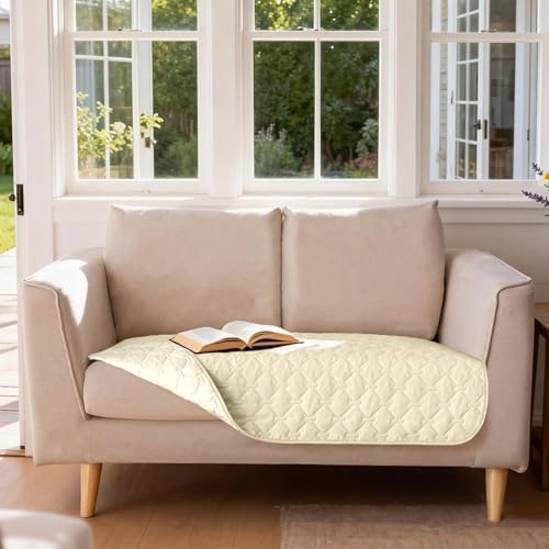 gogobunny Waterproof Loveseat Cover, Reversible Dog Cat Blanket for Couch