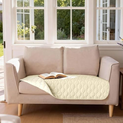gogobunny Waterproof Loveseat Cover, Reversible Dog Cat Blanket for Couch