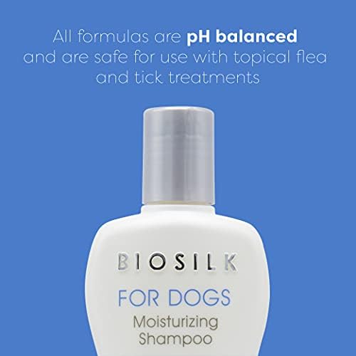 BioSilk for Dogs Silk Therapy Moisture Dog Shampoo, 12 Fl Oz, 2-Pack
