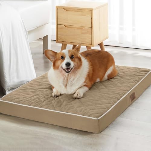 WNPETHOME Orthopedic Waterproof Large Dog Bed for Crate Cozy Sleep